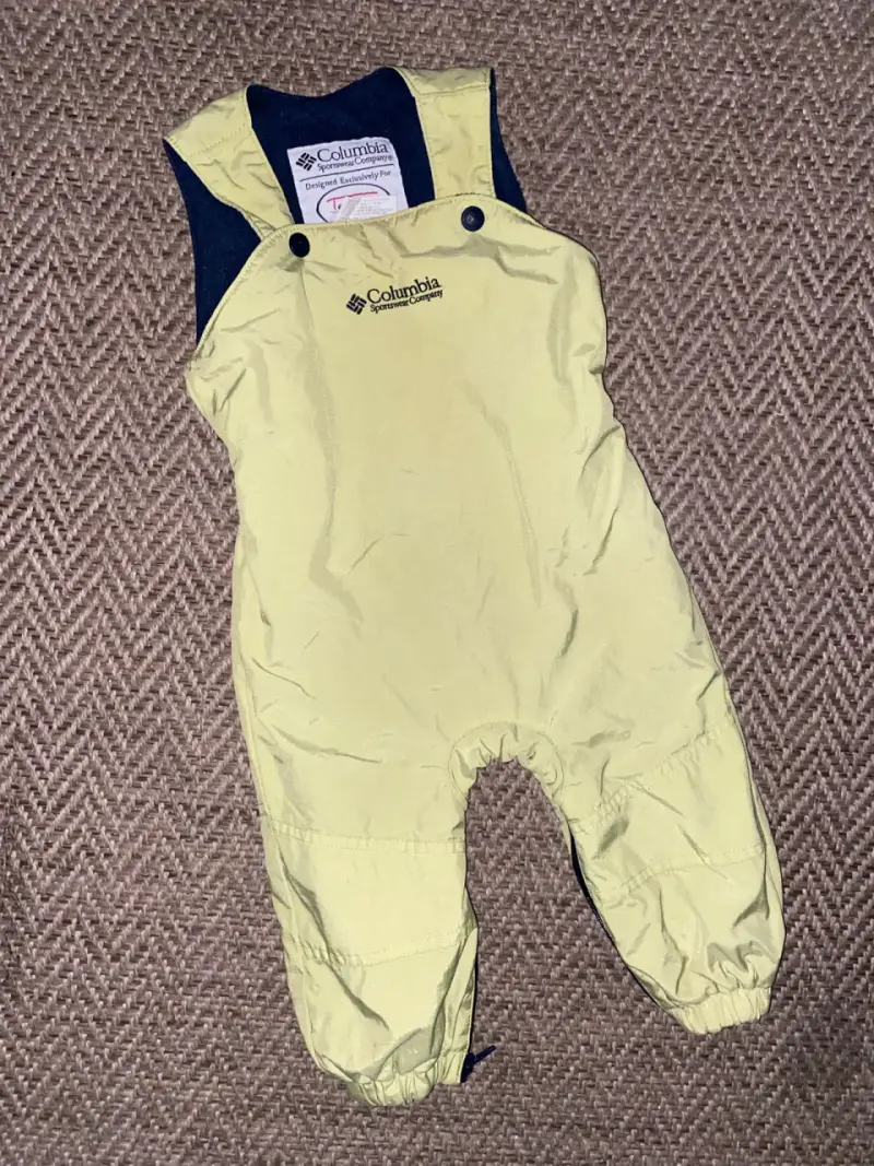 Enterito impermeable para niños Columbia amarillo - 1