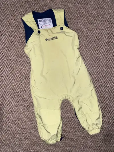 Enterito  impermeable para niños Columbia amarillo - miniatura 1