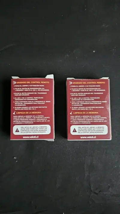 Control remoto para portón Veloti anti clonación - miniatura 2