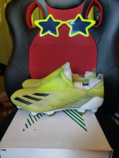 Botines de fútbol Adidas X Ghosted+ SG amarillos - miniatura 1