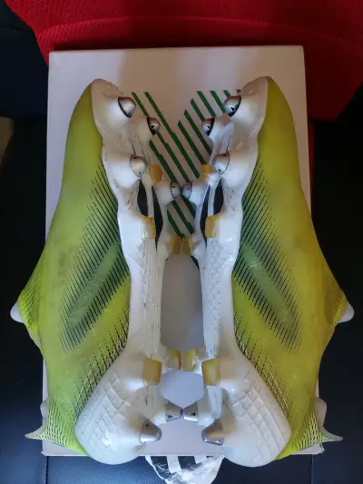 Botines de fútbol Adidas X Ghosted+ SG amarillos - miniatura 3