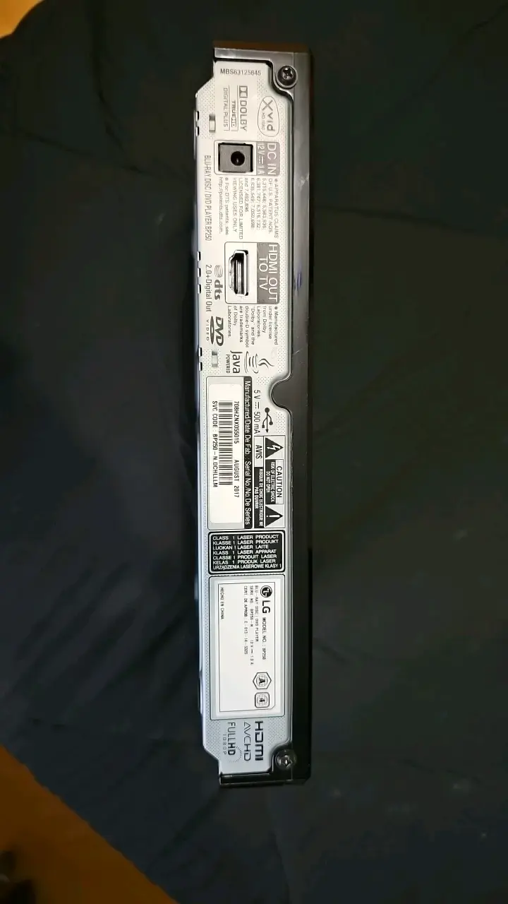 Reproductor Blu-ray LG con control remoto - 4
