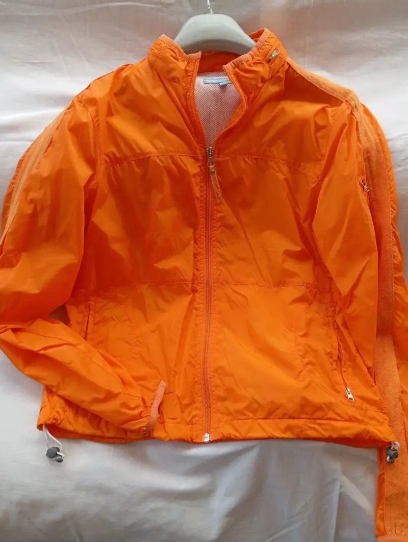 Chaqueta cortaviento naranja para mujer - 2