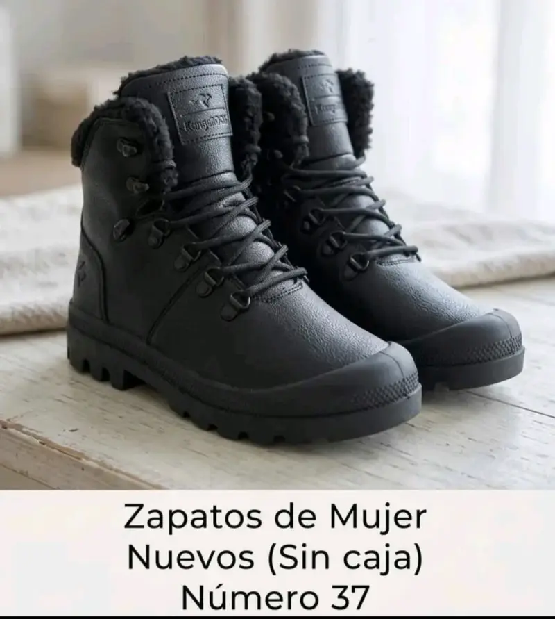 Botas de Mujer Negras Kingwood Nuevas Talla 37