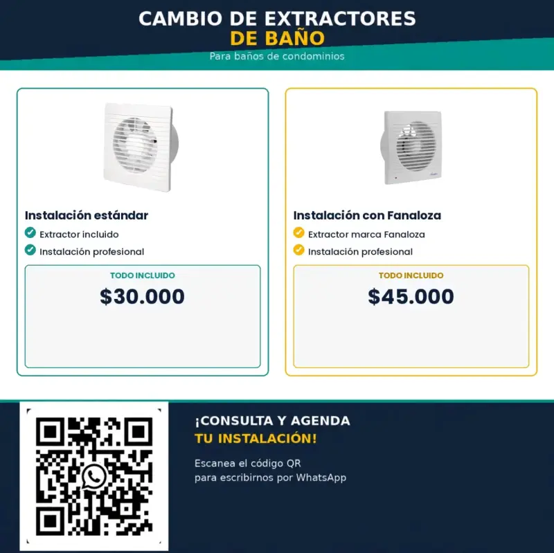 Instalación de Extractor de Baño con Fanalosa