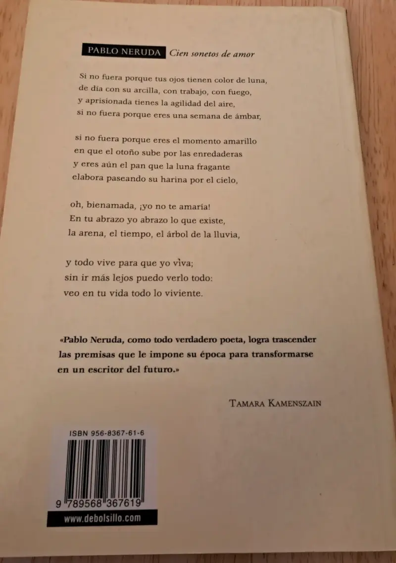 Libro 'Cien Sonetos de Amor' de Pablo Neruda - 2