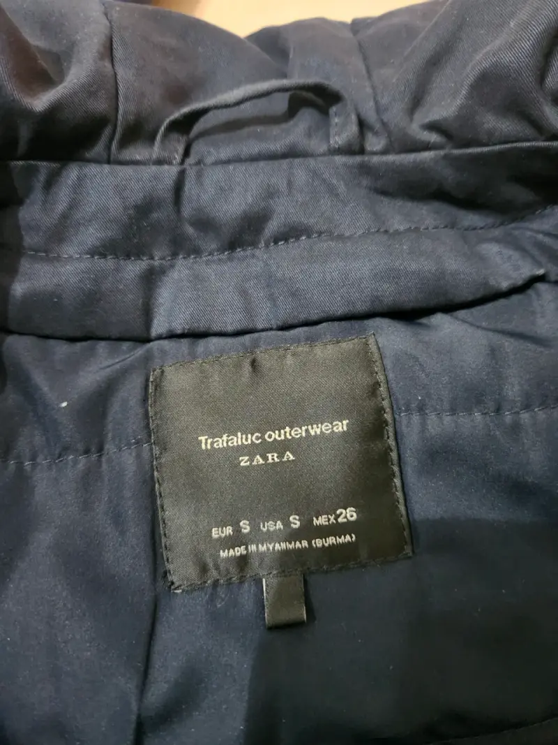 Chaqueta azul con capucha Zara Trafaluc - 3