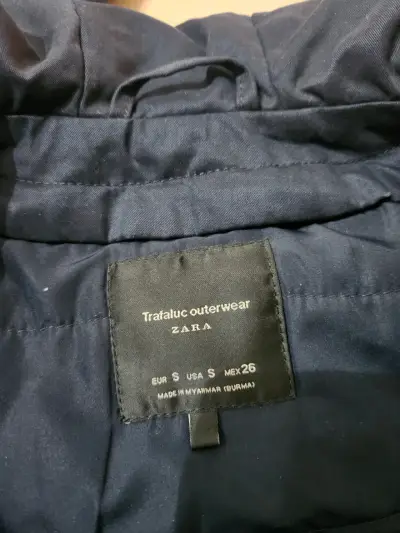 Chaqueta azul con capucha Zara Trafaluc - miniatura 3