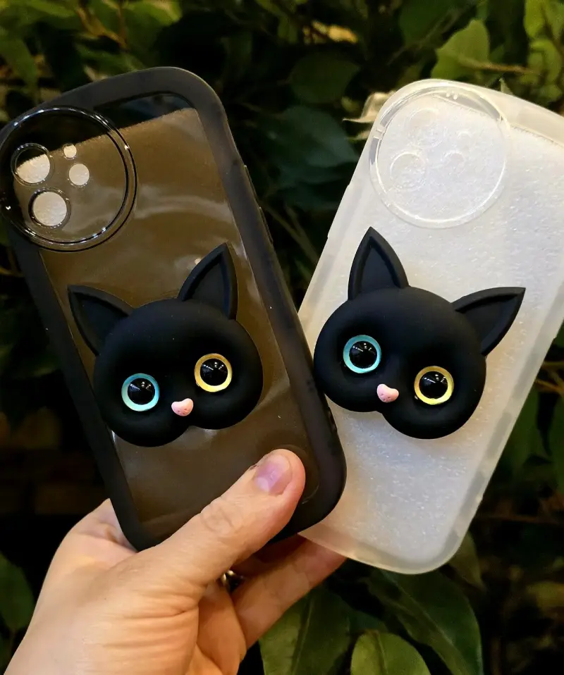 Fundas para celular iphone 12 con diseño de gato