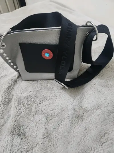 Bolso cruzado gris y negro Bimba y Lola - miniatura 2