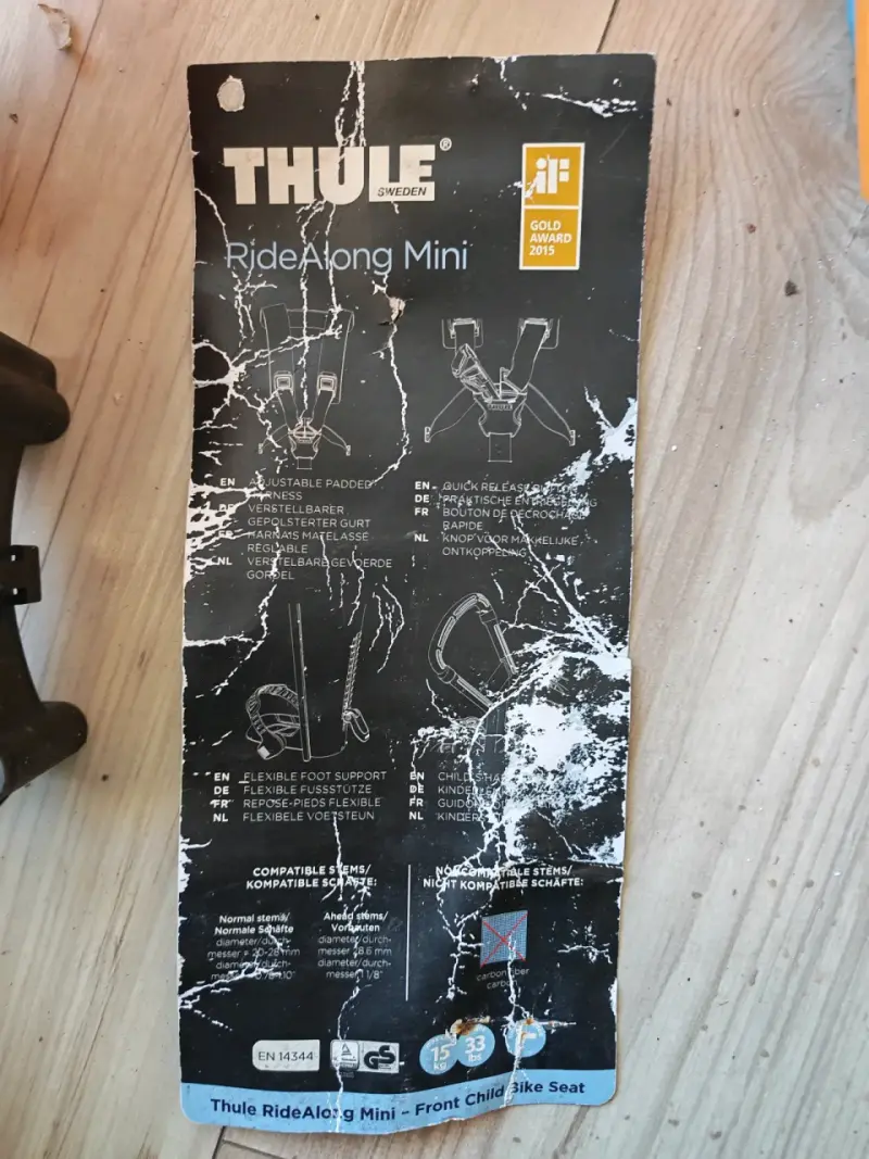 Silla de bicicleta para niño Thule RideAlong Mini - 3