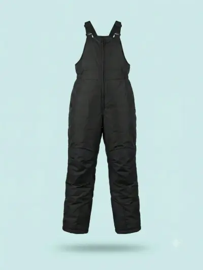Pantalón de nieve negro para niños - miniatura 1