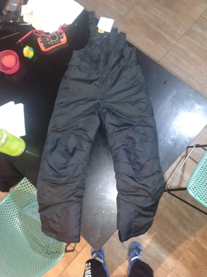 Pantalón de nieve negro para niños - 2
