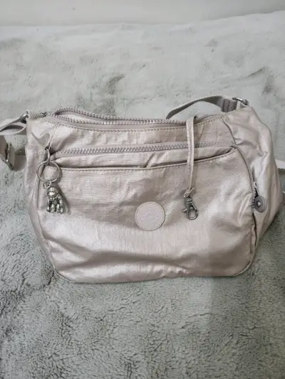 Cartera cruzada plateada con múltiples bolsillos - miniatura 2