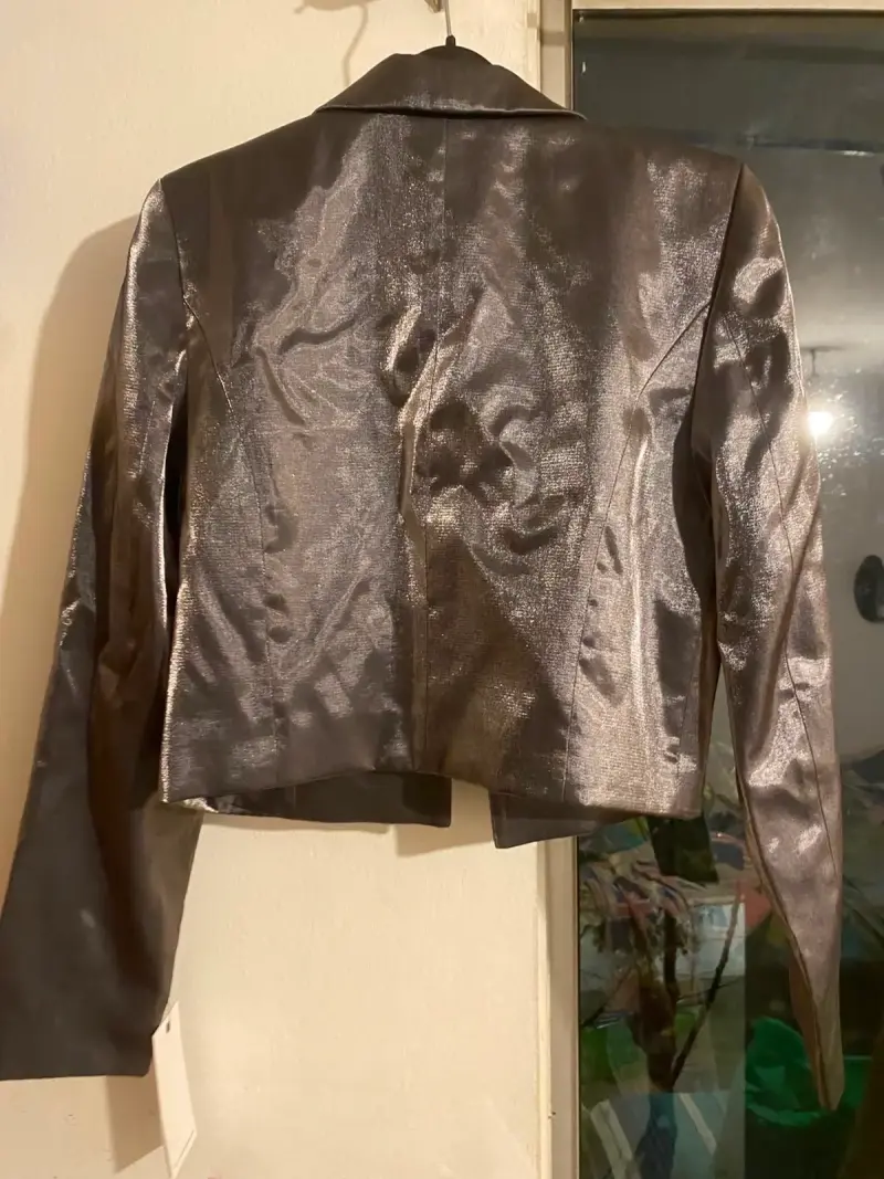 Blazer Fantasía Plateado iO Talla 36 - 3