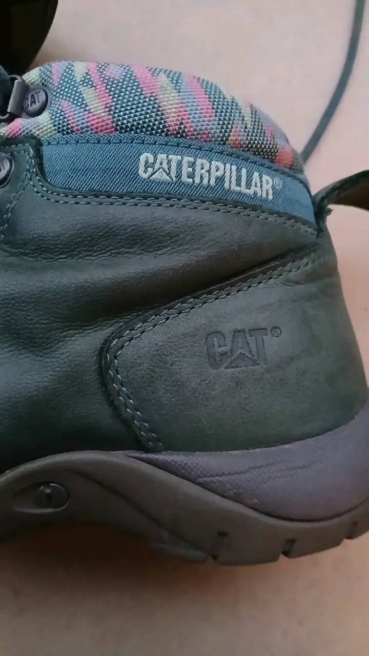 Botin Caterpillar de cuero verde para mujer - 6