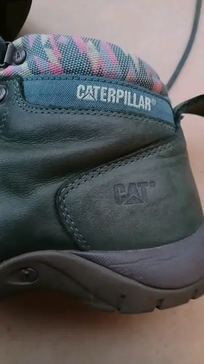 Botin Caterpillar de cuero verde para mujer - miniatura 6