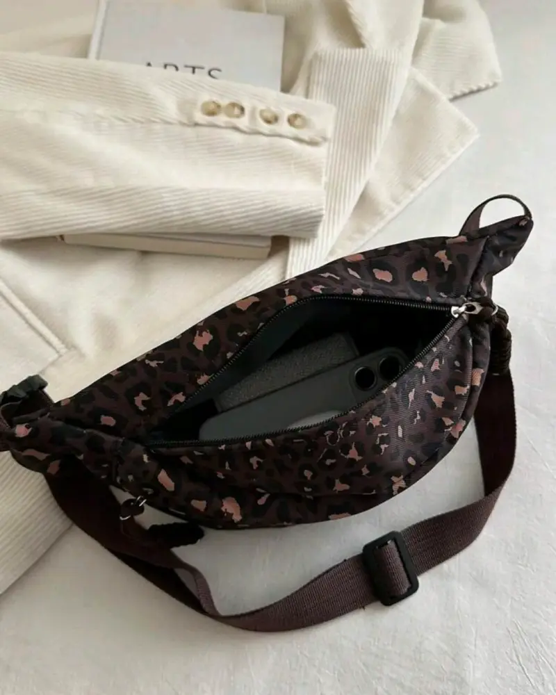 Banano estampado leopardo marrón - 3
