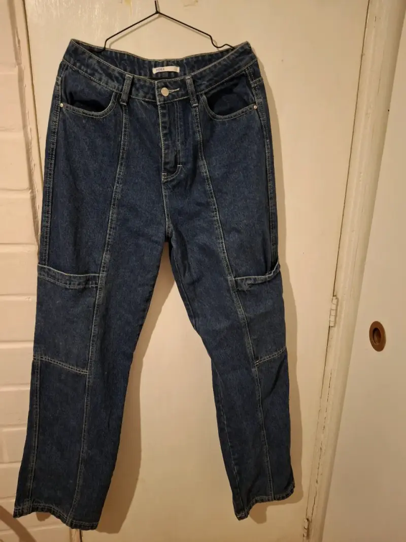 Jeans de mezclilla azul para hombre talla 44 - 1