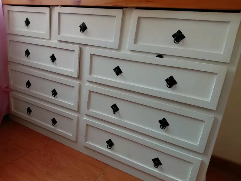 Cómoda de Madera Blanca con Cajones - 2
