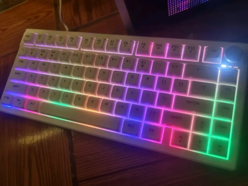 Teclado Membrana RGB con perilla de control - 1