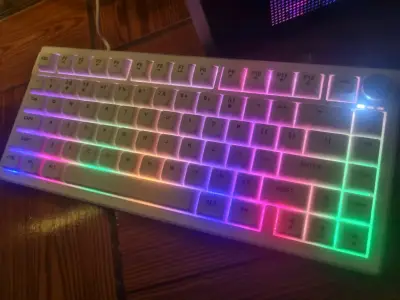 Teclado Membrana RGB con perilla de control - miniatura 1