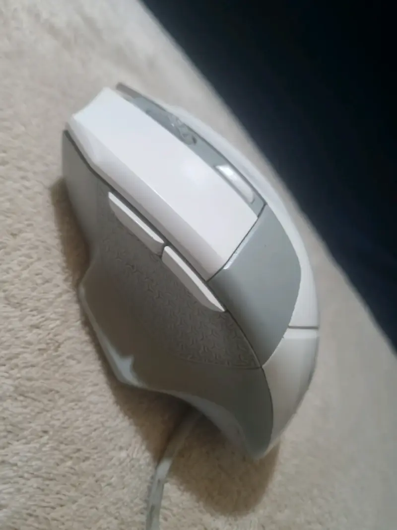 Mouse gaming HP blanco y gris - 3