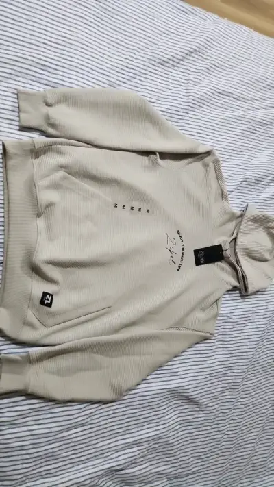Polerón beige con cuello alto Zibel - miniatura 1
