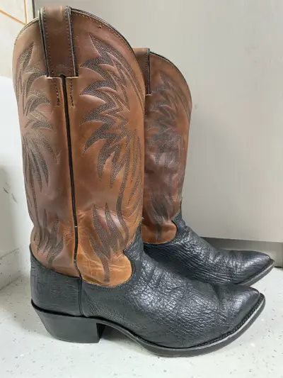 Botas Vaqueras Justin Boots Made in USA 🇺🇸 exotica - miniatura 2