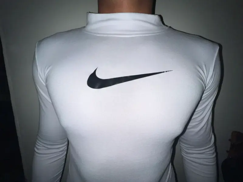 Polera térmica blanca Nike de manga larga - 3