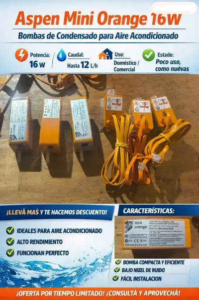 Bomba de Condensado Aspen Mini Orange 16W - miniatura 1