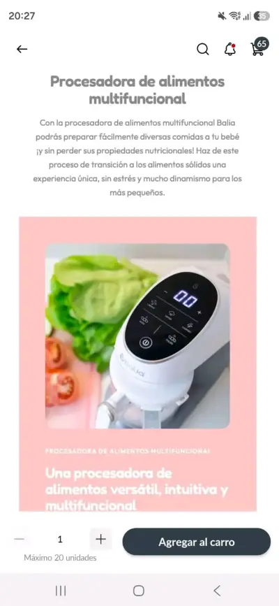 Procesadora de alimentos multifuncional Balia - miniatura 3
