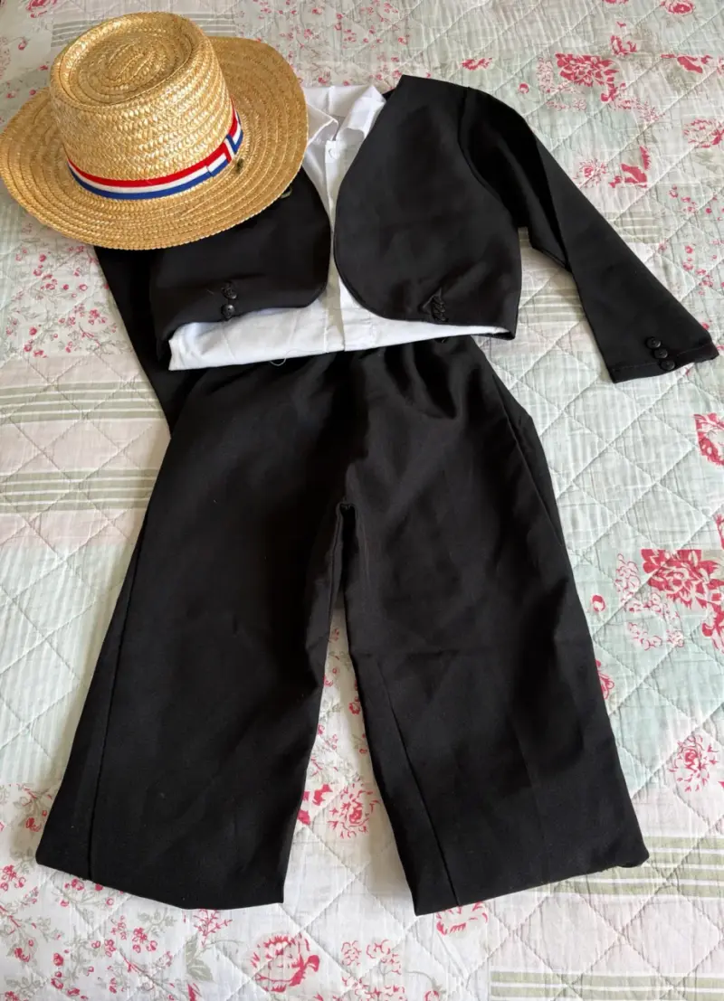 Traje de huaso chileno para niño con sombrero - 3