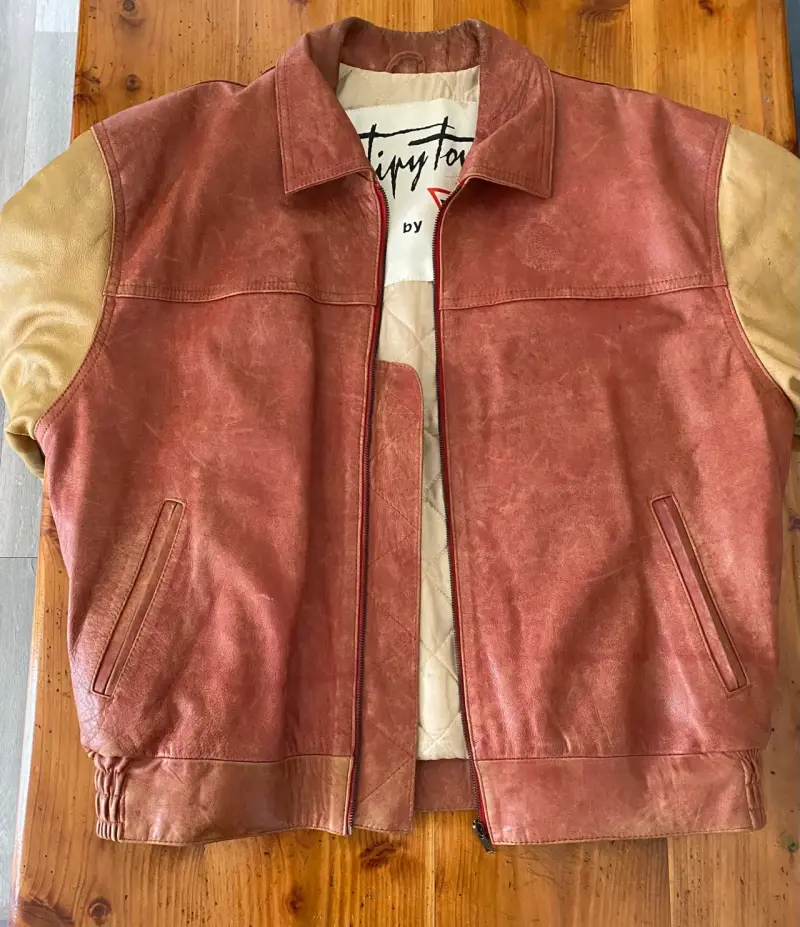 Chaqueta de cuero hombre vintage - 1