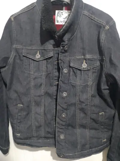 Chaqueta de mezclilla con forro de lana, sin uso - miniatura 2