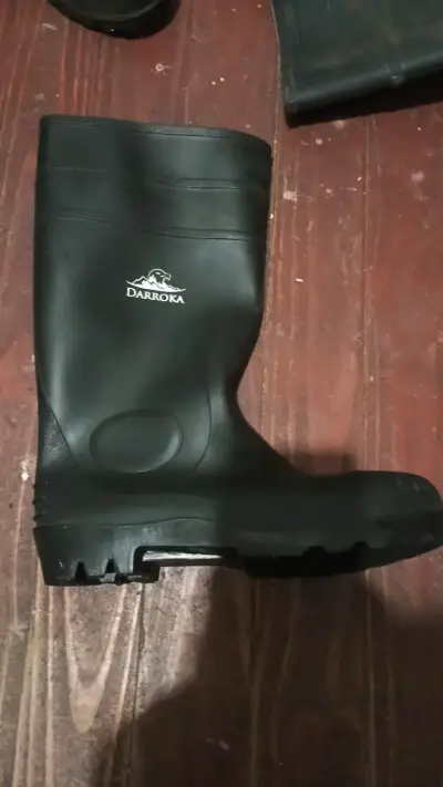 Botas de goma negras Darroka para lluvia - miniatura 1