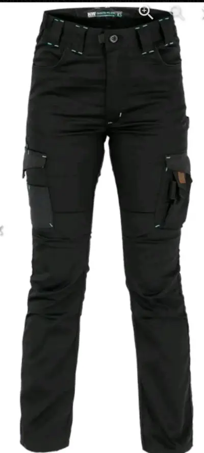 Pantalones cargo negros para mujer XL - miniatura 2