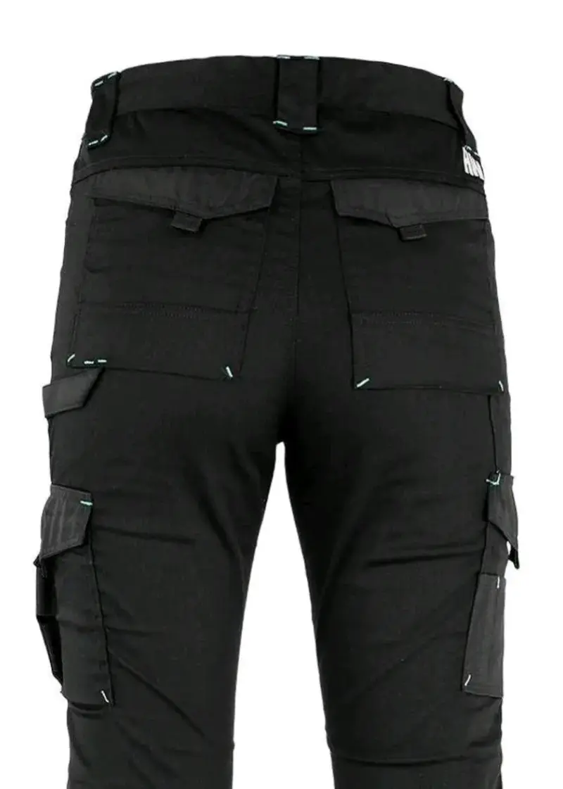 Pantalones cargo negros para mujer XL - 3