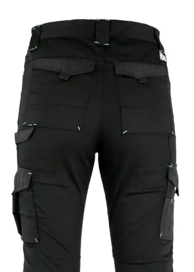 Pantalones cargo negros para mujer XL - miniatura 3