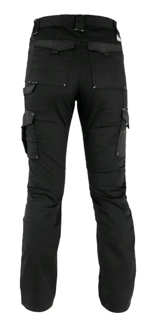 Pantalones cargo negros para mujer XL - 4