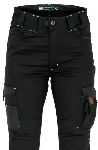 Pantalones cargo negros para mujer XL - miniatura 5