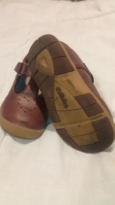 Zapatos de cuero para niña color marrón - miniatura 3