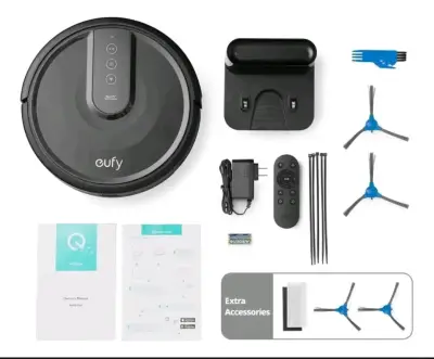 Robot aspirador Eufy con control remoto y accesorios - miniatura 1