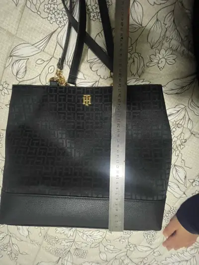Cartera negro con dorado uso hombros - miniatura 5