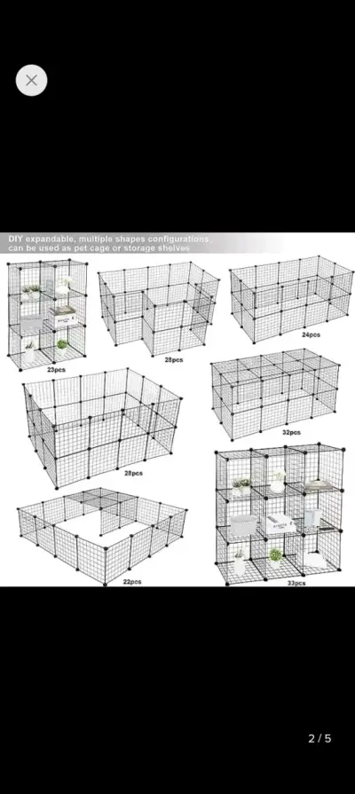 Corral modular para mascotas pequeño - miniatura 2