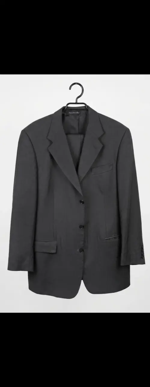 Traje completo de lana negra Johnson's - 1