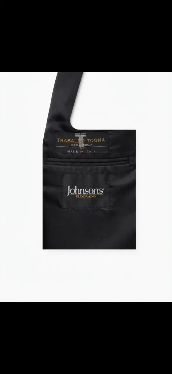 Traje completo de lana negra Johnson's - 4