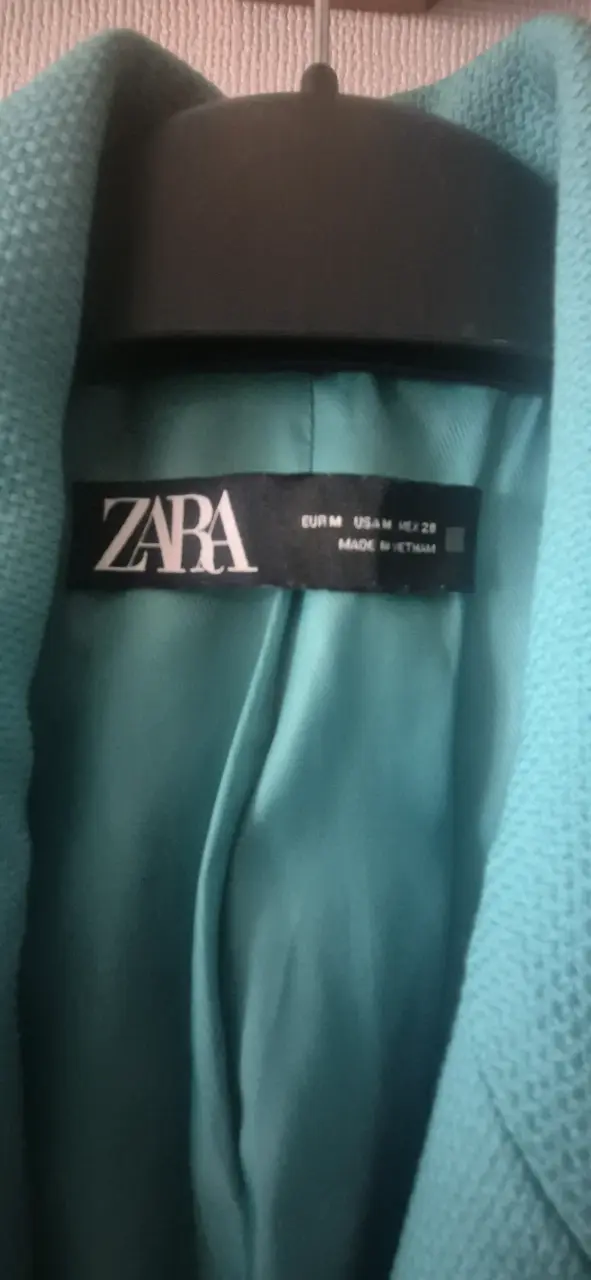 Blazer turquesa de mujer Zara - 3