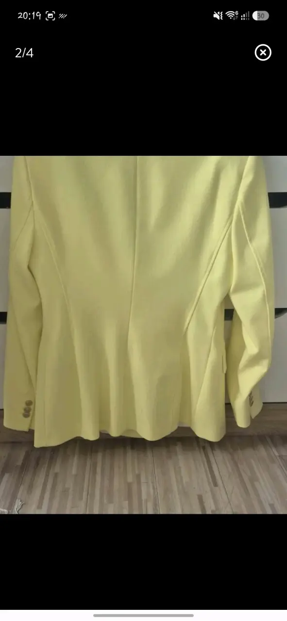 Blazer amarillo Zara - 4