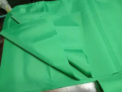 2 rollosTela verde de poliéster,60cm ancho - miniatura 1